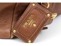 Prada Wonderful Brown Deerskin Hobo Bag