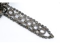 Fabulous Vintage Metal And Rhinestone Adjustable Belt