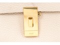 Chloe Chic Small Ivory Leather Flap Shoulder Bag, Chain Strap