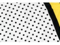 Carolina Herrera Black, Ivory And Yellow Polka Dotted Scarf