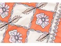Pucci Pretty Pink, Coral And Tan Vintage Floral Patterned Motif Silk Scarf