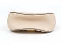 Chloe Chic Small Ivory Leather Flap Shoulder Bag, Chain Strap