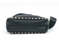 Valentino Bold Studded Black Leather Shoulder Bag