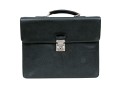 Louis Vuitton Handsome Black Leather Briefcase