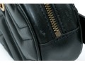 Gucci Striking Black Quilted Leather Marmot Belt Bag