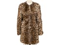 Linda Richards NY Beautiful Raccoon And Rabbit Leopard Print Jacket, Size S