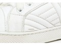 Prada Breezy White Leather Quilted Sneakers, Size 36 1/2