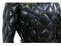 Moncler Beautiful Black Quilted Down Parka, Belted With Hood