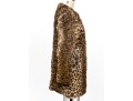 Linda Richards NY Beautiful Raccoon And Rabbit Leopard Print Jacket, Size S