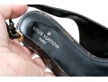 Louis Vuitton Adorable Flat Logo Slingback Mules, Size 40