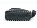 Valentino Bold Studded Black Leather Shoulder Bag