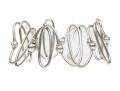 Tiffany & Co. Striking Sterling Silver Beautiful Undulating Link And Ball Bracelet