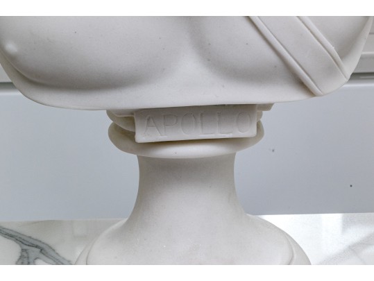 Set Of Two Of Quality Resin Busts, Apollo And Diane