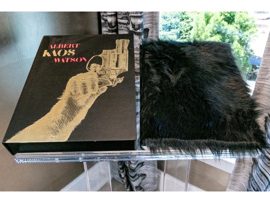 Albert Watson Kaos Ltd. Ed. Furry Covered Book On Custom Lucite Book Stand