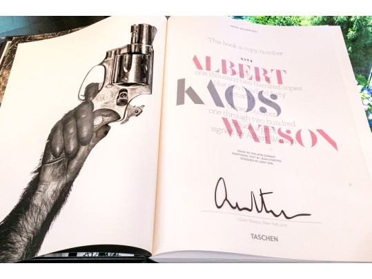 Albert Watson Kaos Ltd. Ed. Furry Covered Book On Custom Lucite Book Stand