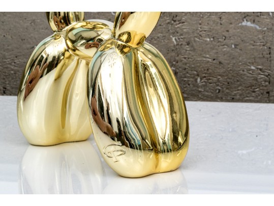 After Jeff Koons Painted Resin Balloon Dog