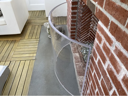 Awesome Outdoor Resin Arched Fire Screen