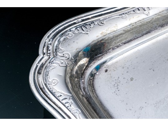 Continental 800 Silver Footed Butlers Tray, 21.37 OZT