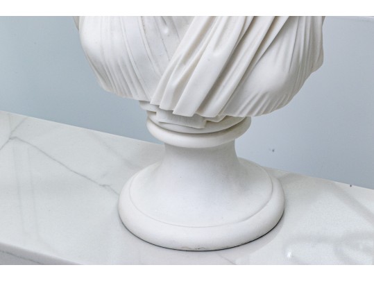 Set Of Two Of Quality Resin Busts, Apollo And Diane