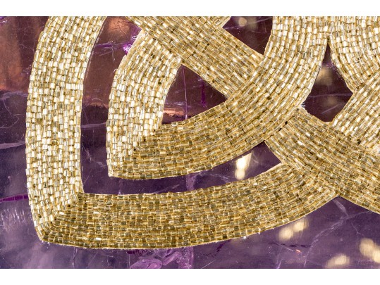 Glamorous Set Of 12 Openwork Beaded Place Settings