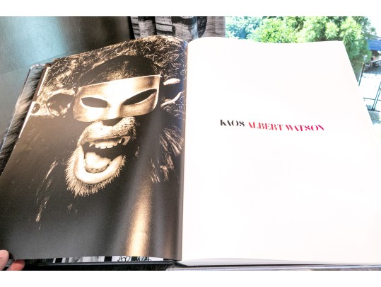 Albert Watson Kaos Ltd. Ed. Furry Covered Book On Custom Lucite Book Stand