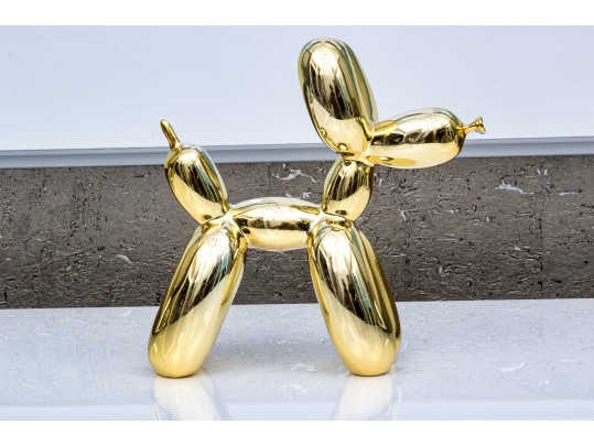 After Jeff Koons Painted Resin Balloon Dog