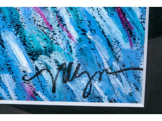 Expressionistic Pastel Portrait On Paper, Signed Nanette