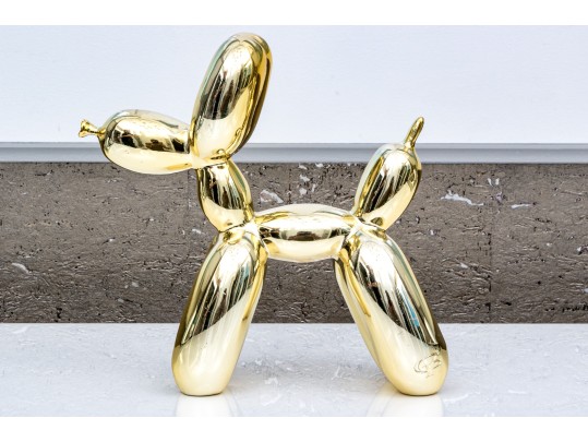After Jeff Koons Painted Resin Balloon Dog