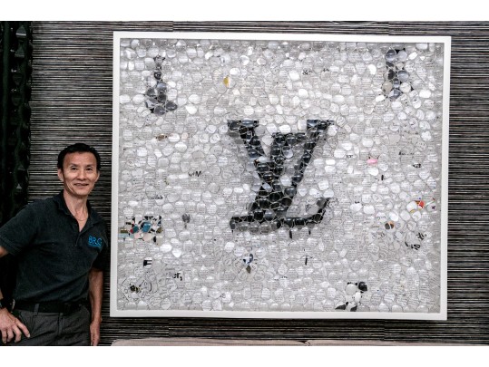 David Datuna (Georgia/Am.,B. 1974) Mixed Media “Louis Vuitton - View Points...” (Original $100,000)