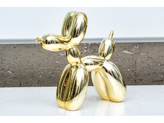 After Jeff Koons Painted Resin Balloon Dog