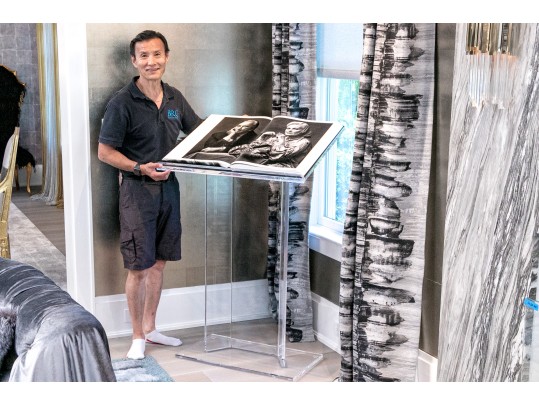 Albert Watson Kaos Ltd. Ed. Furry Covered Book On Custom Lucite Book Stand