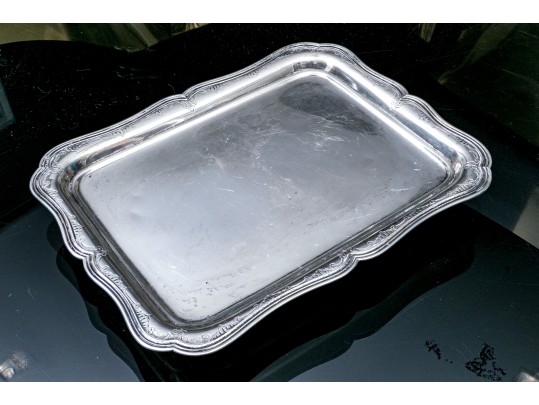 Continental 800 Silver Footed Butlers Tray, 21.37 OZT
