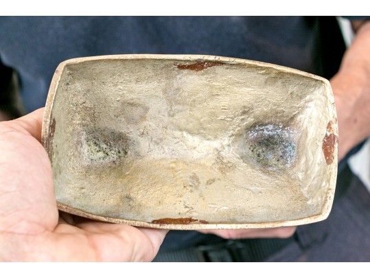 Tasteful Brass Bird On Perch Sculpture