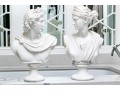 Set Of Two Of Quality Resin Busts, Apollo And Diane