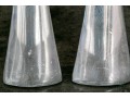 Austere Modern Pair Of Nambe 596 Aluminum Candlesticks