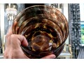 Brass And Faux Tortoise Shell Glass Box With Elephant Head Handle