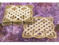Glamorous Set Of 12 Openwork Beaded Place Settings