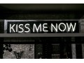 Contemporary Playful Neon Sign “Kiss Me Now” (Original $4,000)