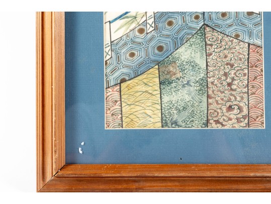 Untitled Oriental Watercolor On Rice Paper Art