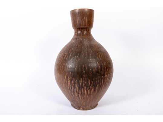 Alkaline Glazed Stoneware Vase