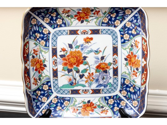 Vintage Japanese Kutani Porcelain Large Plates