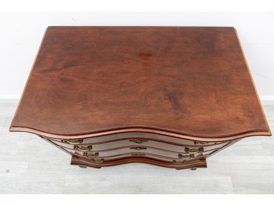 Serpentine Front Antique Chippendale Chest