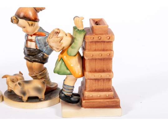 Five Vintage Porcelain Geobel Hummel Figurines