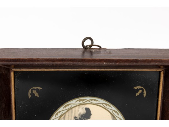 Pair Of Antique Silhouette Framed Prints