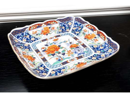 Vintage Japanese Kutani Porcelain Large Plates