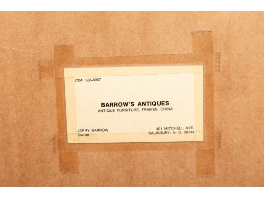 Ornate Chestnut Beveled Glass Wall Mirror