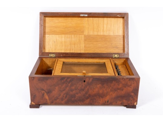 1950's Burlwood Swiss Cylinder Music Box