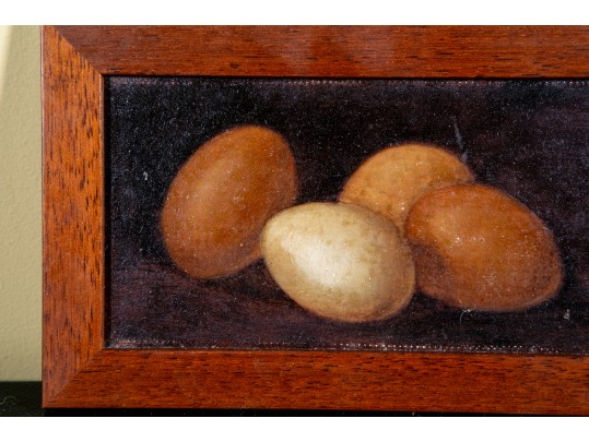 Miniature Oil On Board Still Life Painting