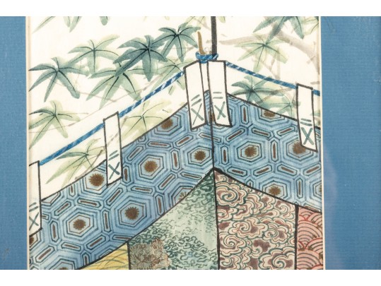 Untitled Oriental Watercolor On Rice Paper Art