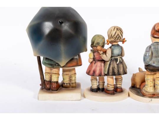 Five Vintage Porcelain Geobel Hummel Figurines